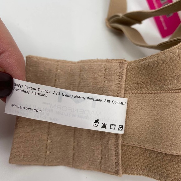 Maidenform Ultimate Stay Put Bra Convertible Strapless Lined Underwire Nude 40DD - Picture 9 of 10